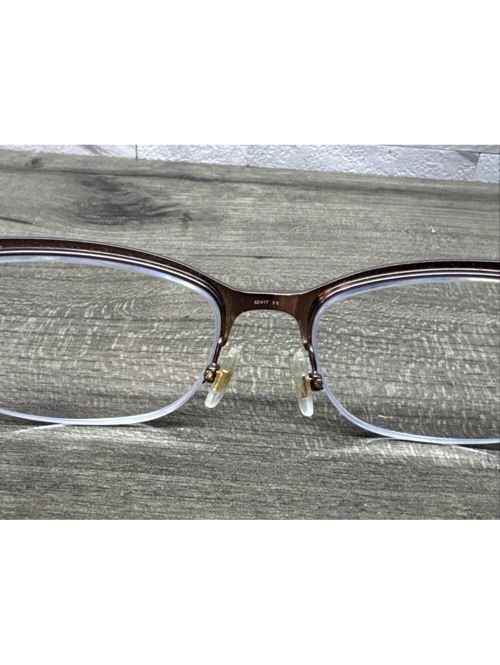 KATE SPADE Marjorie 09Q Brown Gold Womens Semi Cat Eye Eyeglasses 52[]17-140